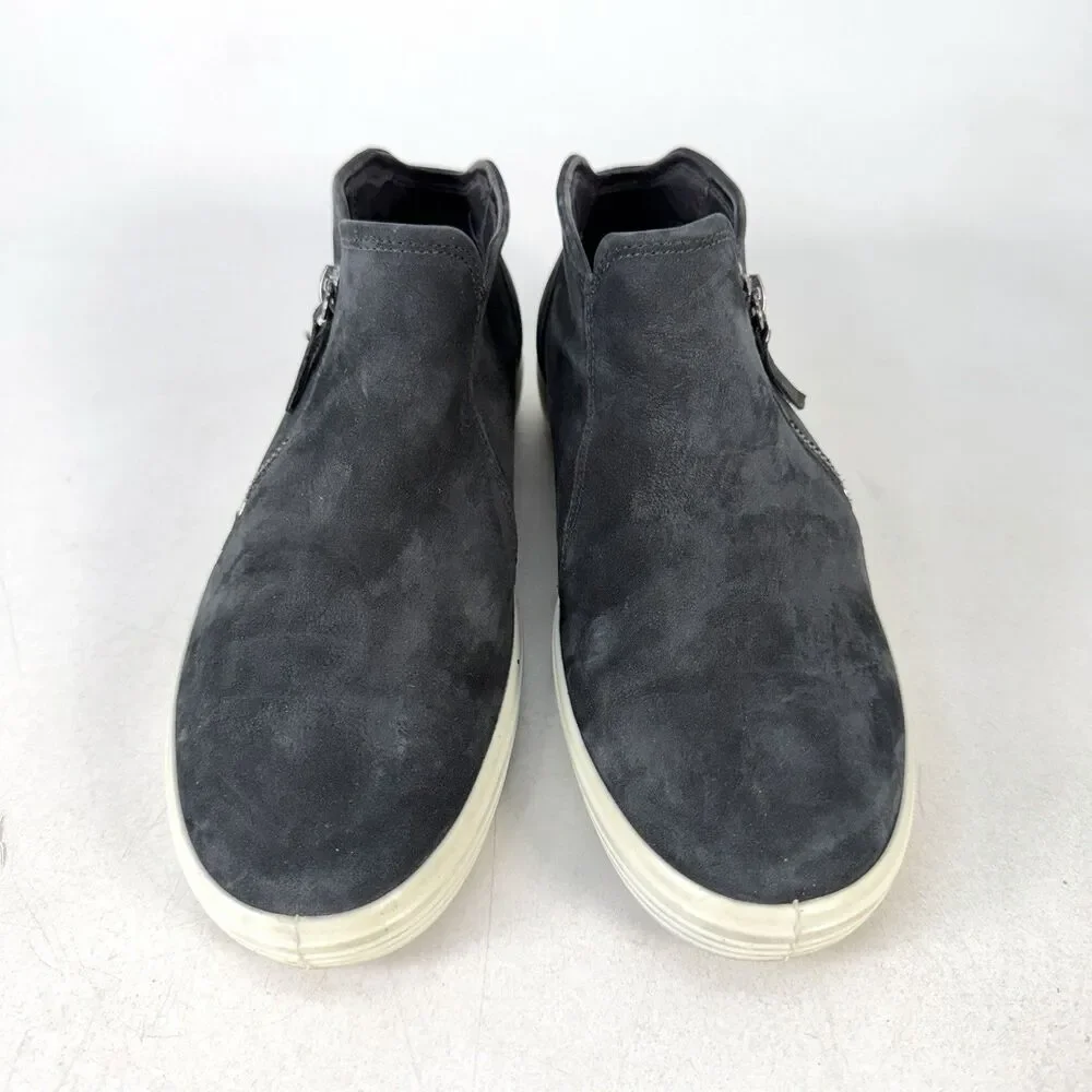 Ecco Boots Womens 41 Soft 7 Low Bootie Sneakers Black Comfort Casual Round Toe